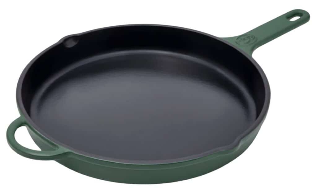 a large cast iron pan