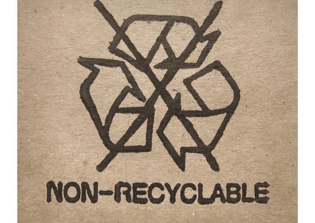 a non-recyclable symbol
