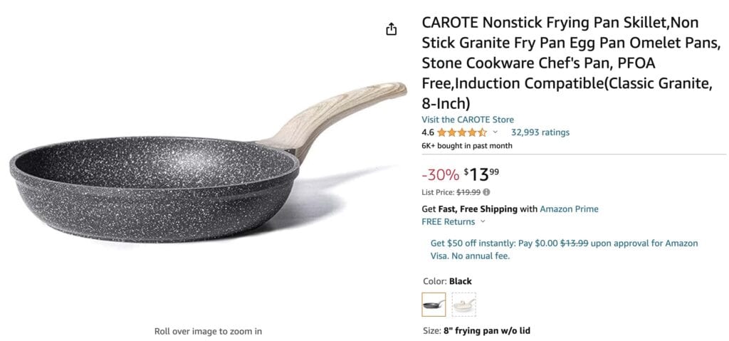 ptfe granite cookware