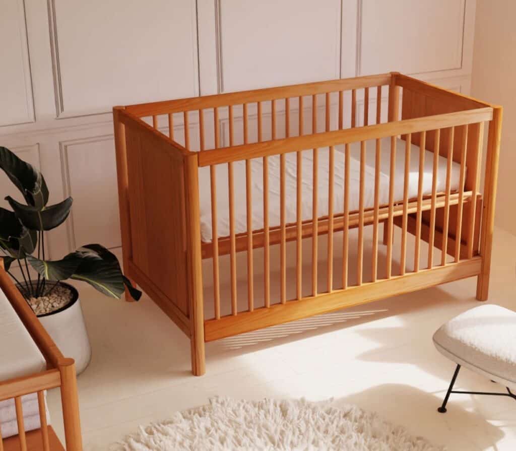 green cradle crib