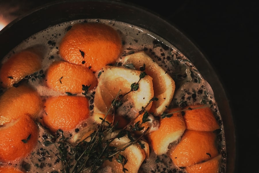 a simmer pot of spices 