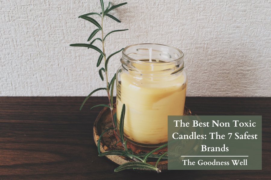 a candle made from essential oils
