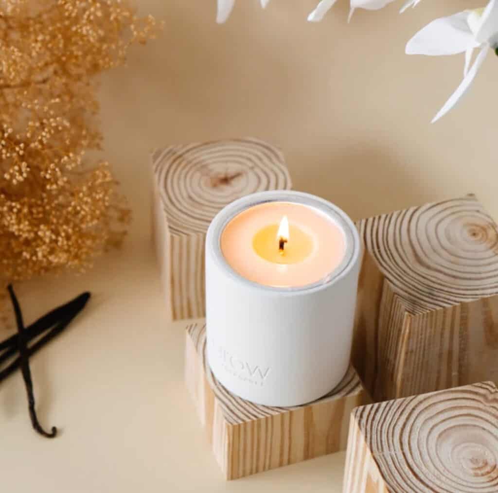 grow fragrance candle