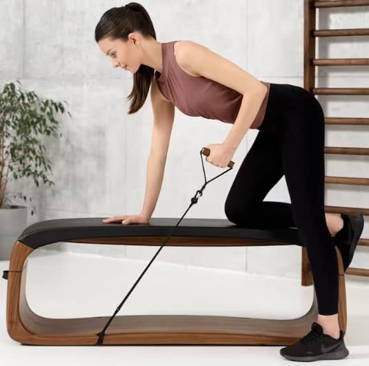 wood exercise bench