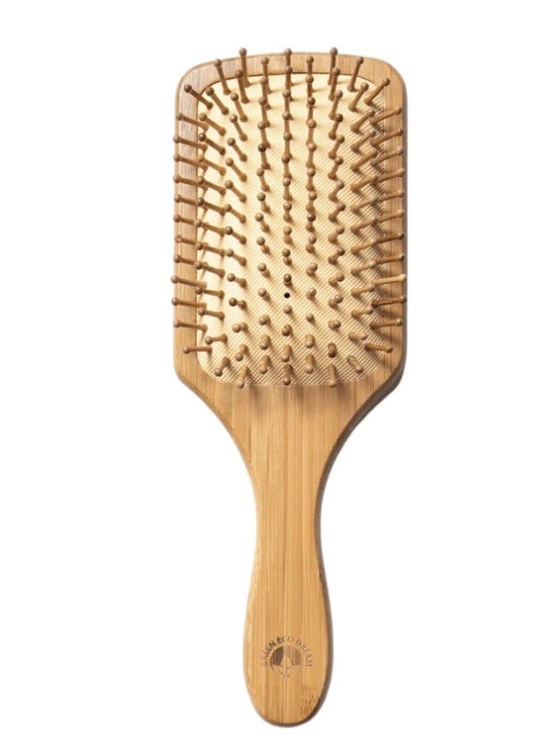 bamboo brush with rubber pad