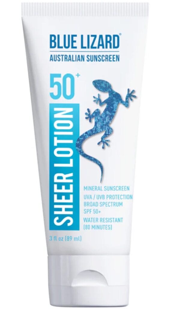 blue lizard sunscreen lotion