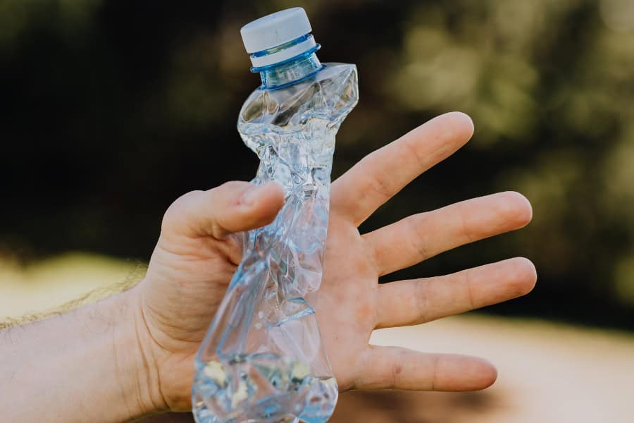 plastic water bottle