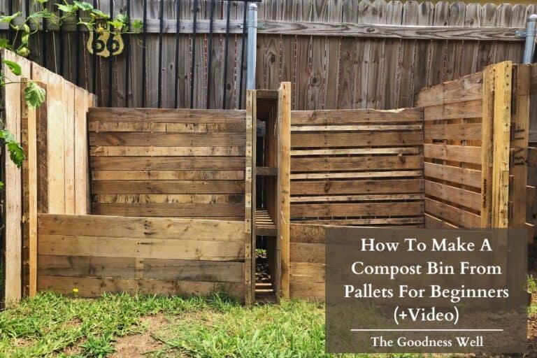 How To Make A Compost Bin From Pallets: Beginners DIY (VIDEO)