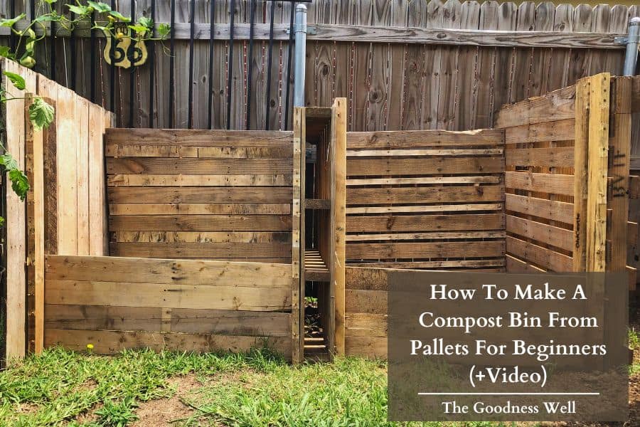 How To Make A Compost Bin From Pallets: Beginners DIY (VIDEO) - The ...