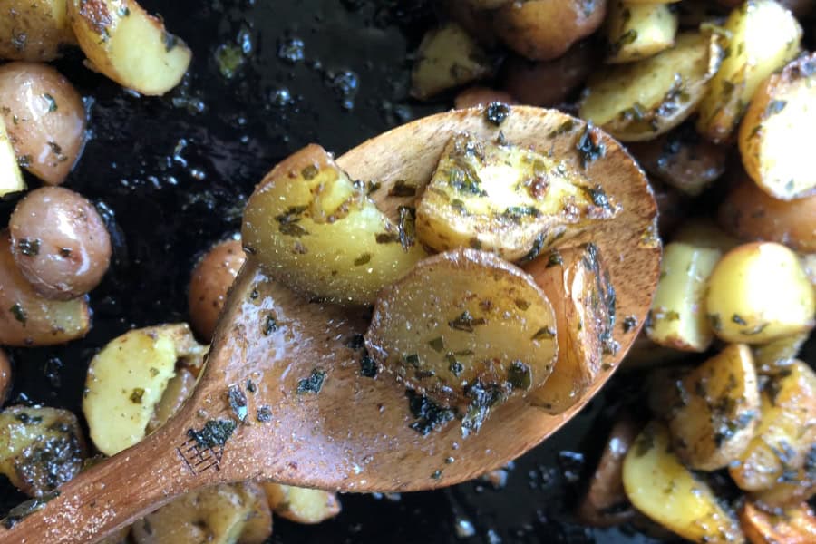 potatoes cooked in herbs