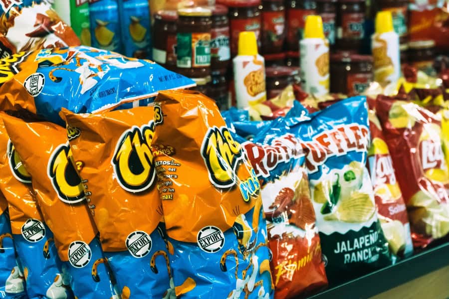 chips at the grocery store