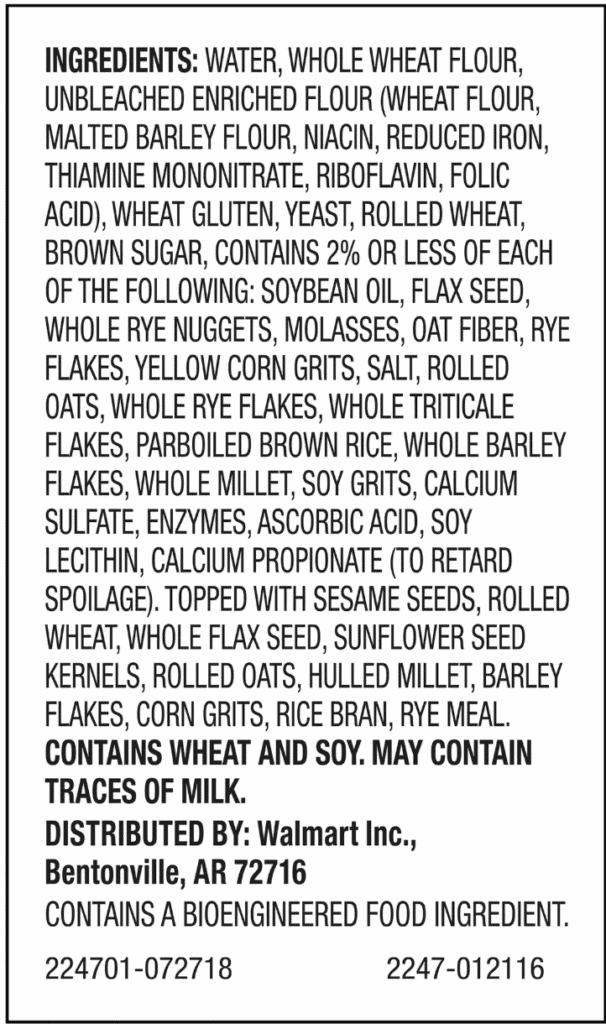 multi grain bread ingredients