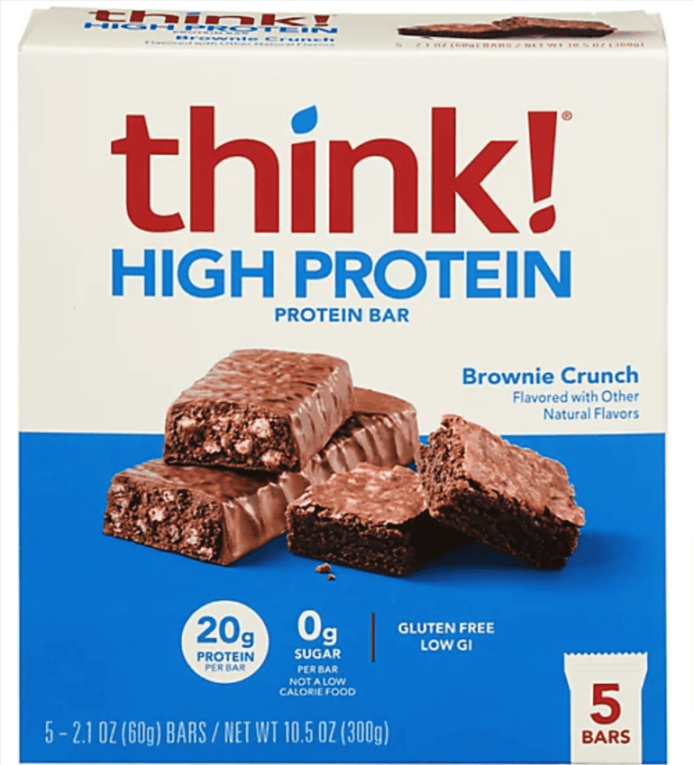 think high protein bars