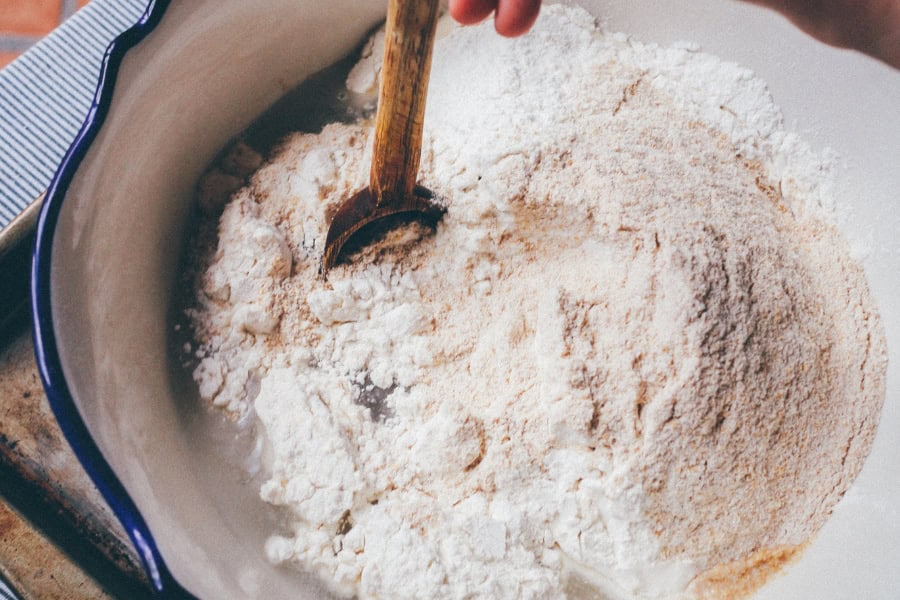 bowl of flour