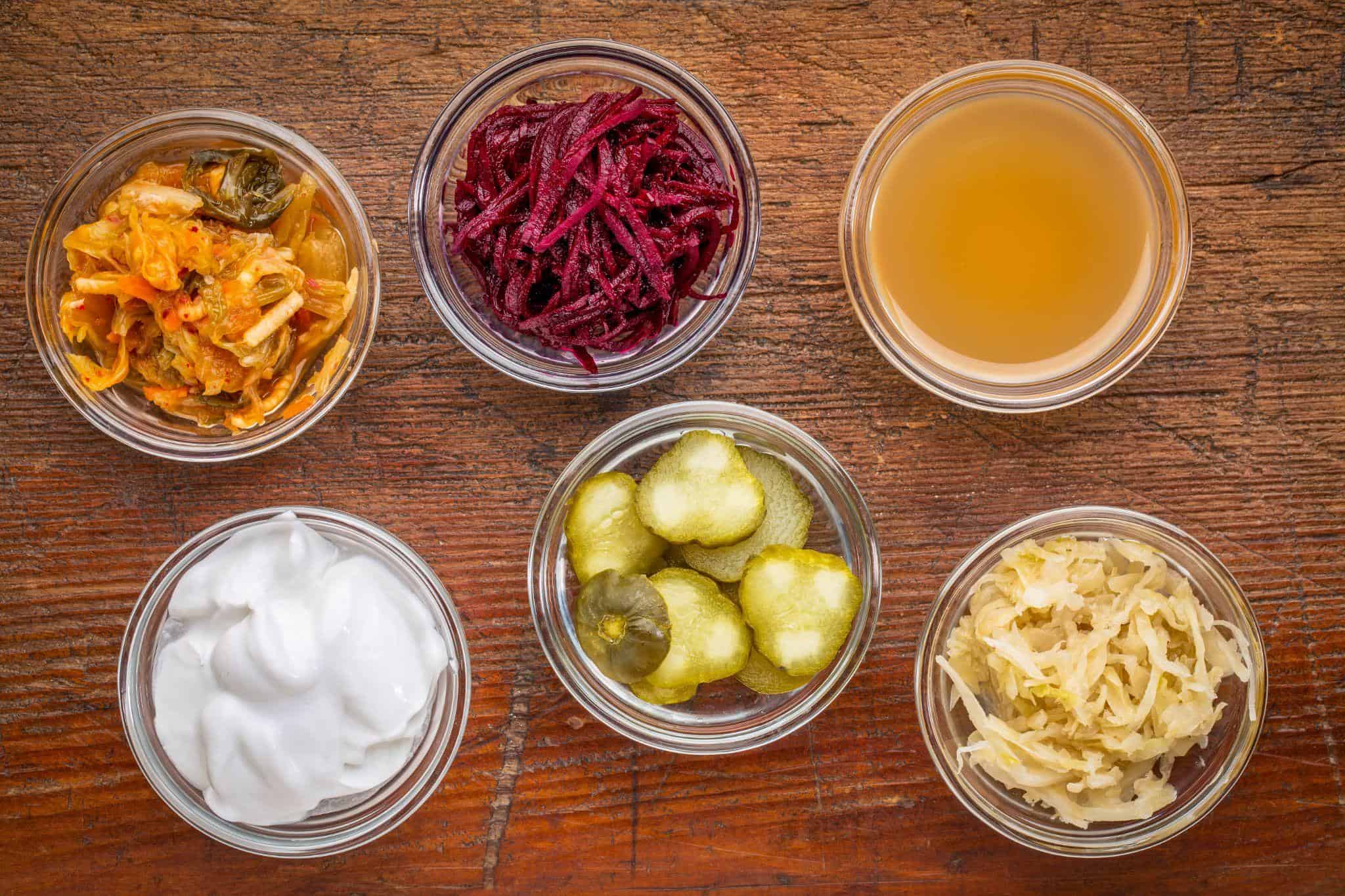 pickles, yogurt, and other fermented foods