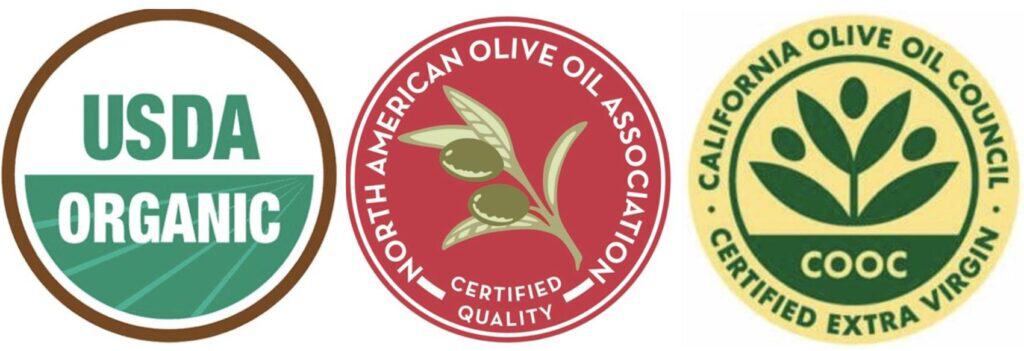 olive oil certifications including organic