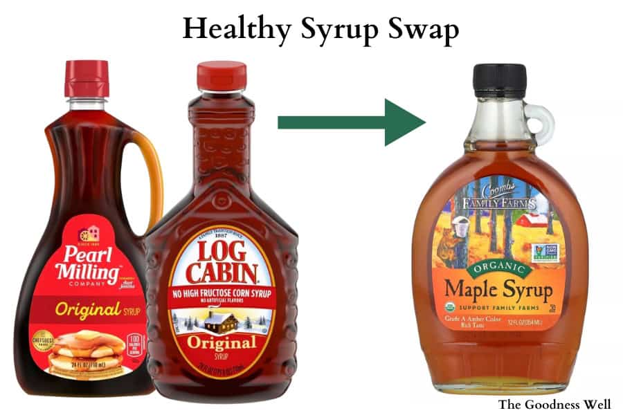 healthy and unhealthy syrups 