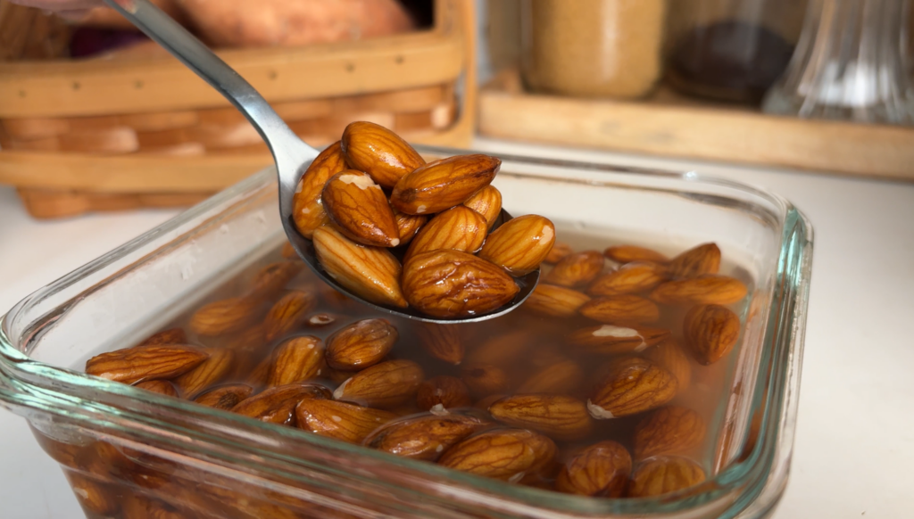 soaking almonds