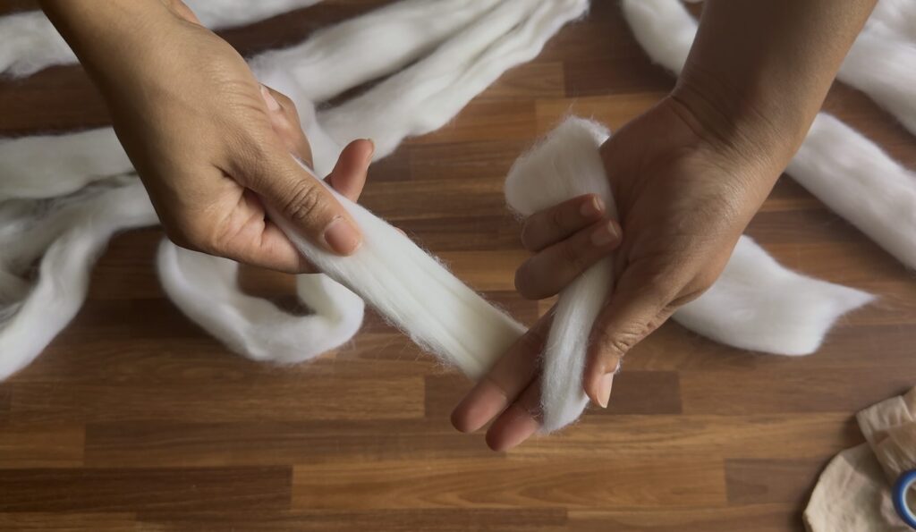 wool around my finger