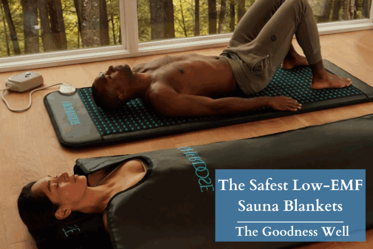 two people using sauna blankets