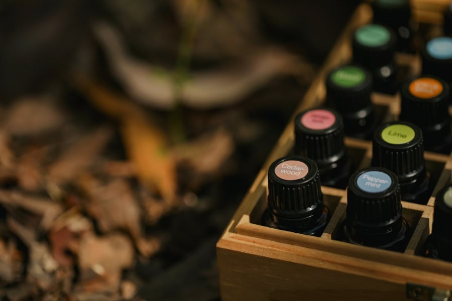 variety of essential oils 