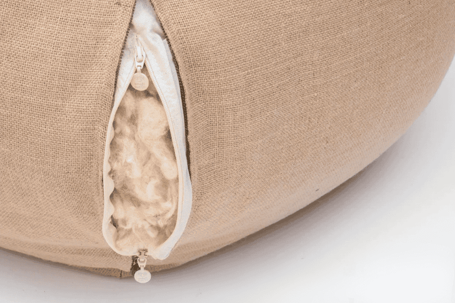 bean bag filled with wool