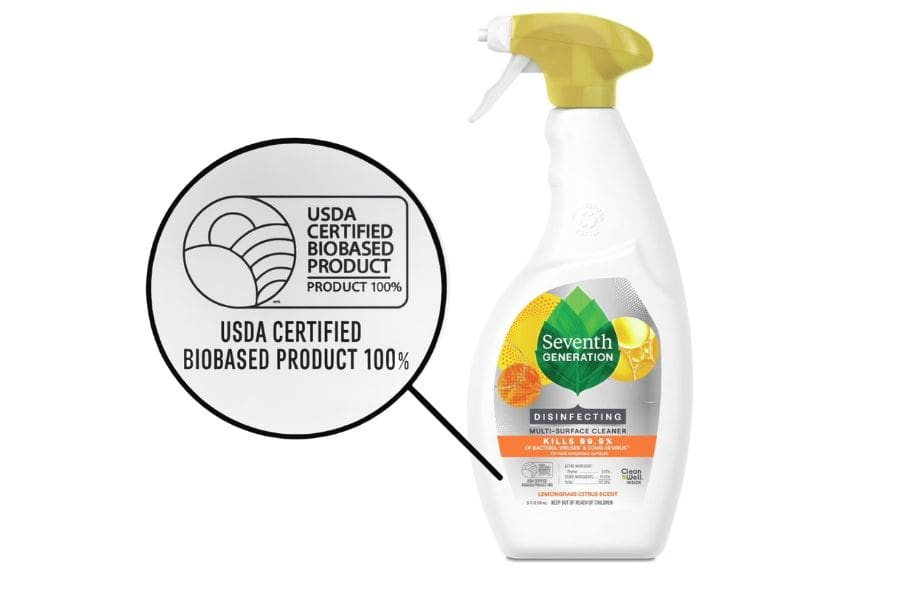 example of non toxic cleaner- seventh generation multi purpose spray