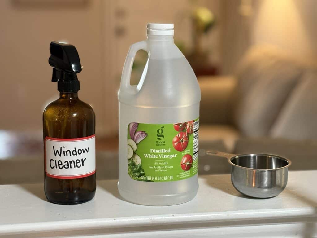 glass bottle, distilled vinegar bottle, 1 cup measurement