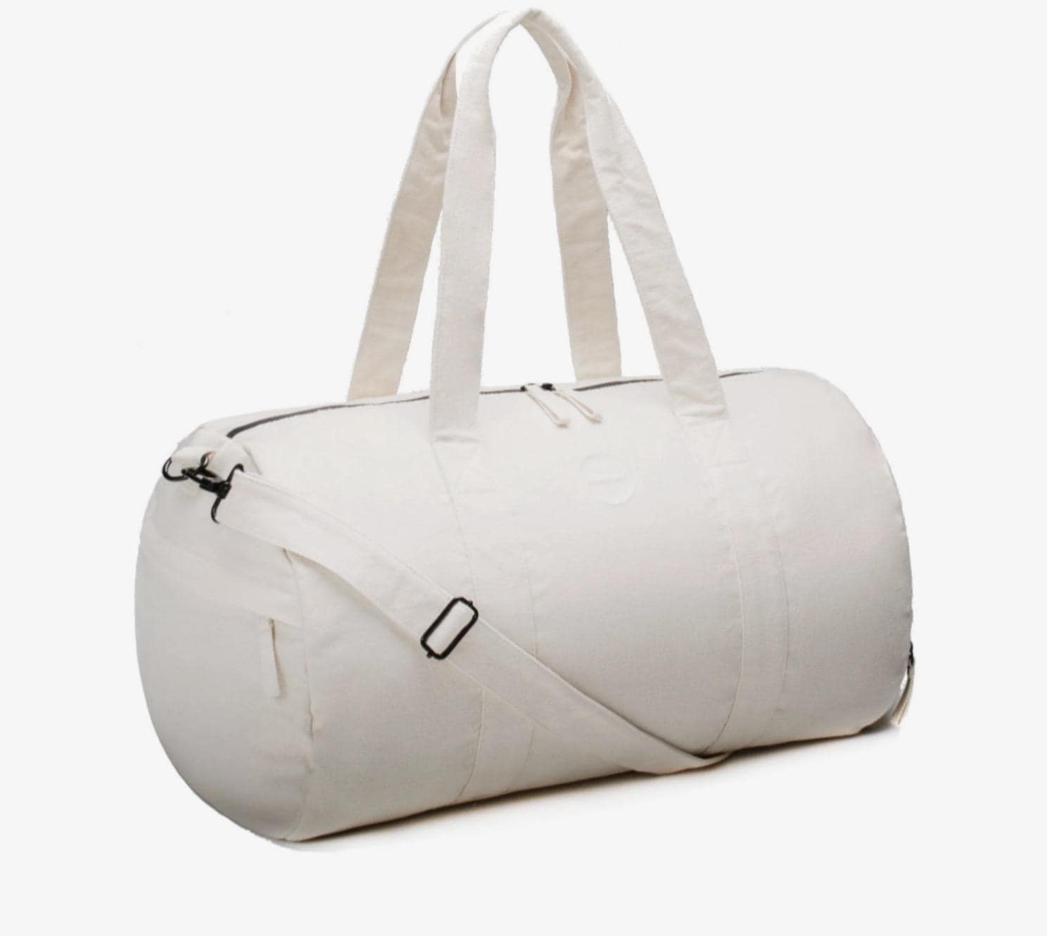 a white cotton gym bag