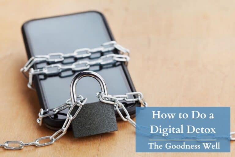 a phone with a locked chain around it