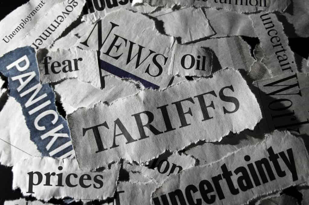 scraps of paper from news articles