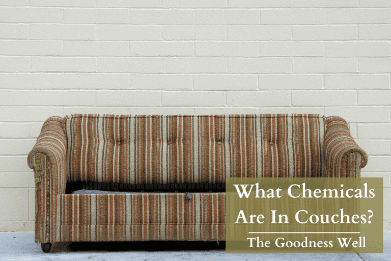 a couch next to a wall