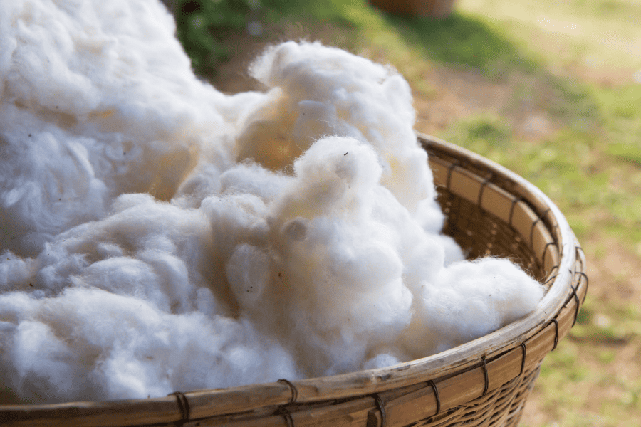 basket of cotton 