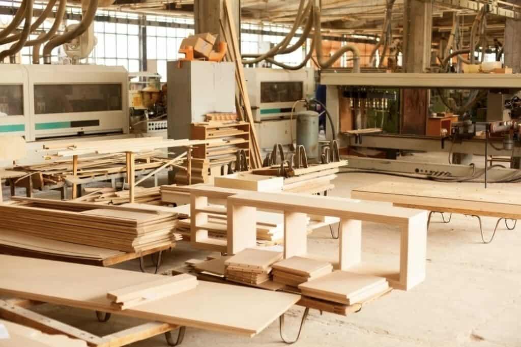 a wood working shop