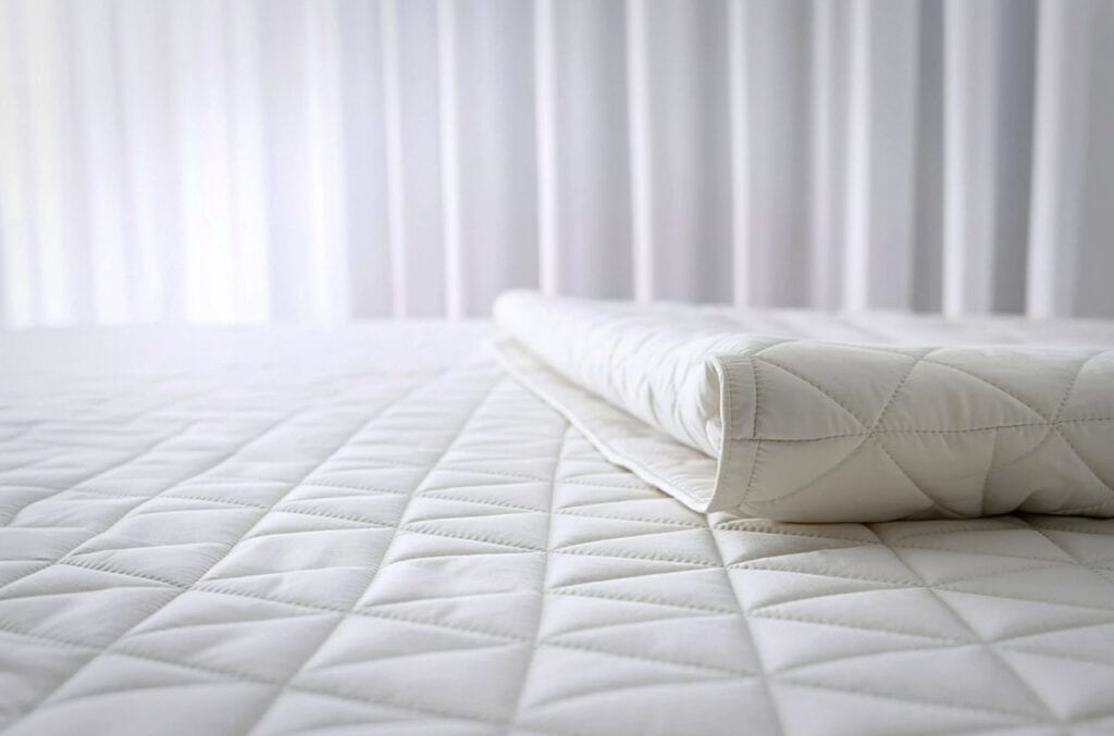 a close up of a mattress