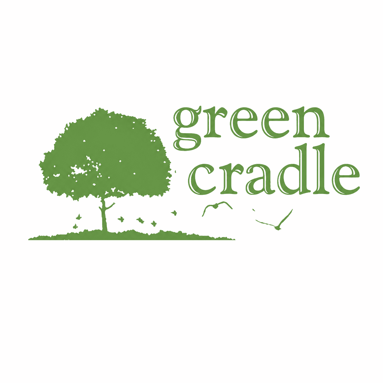 Green Cradle logo featuring a green tree graphic on a white background.