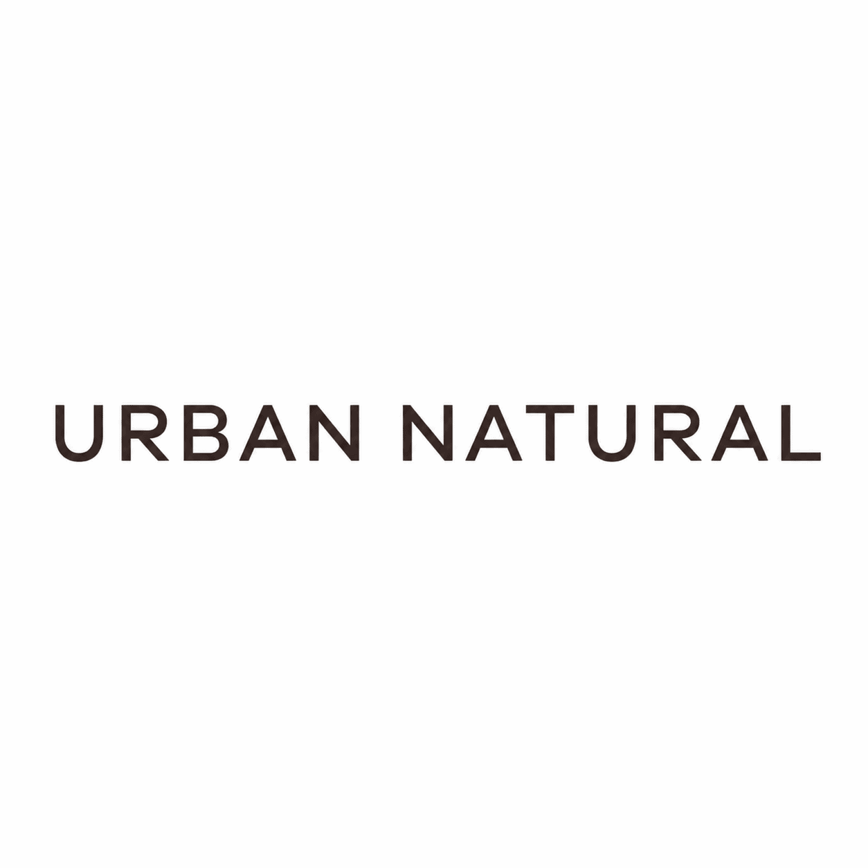 Urban Natural wordmark on a white background.