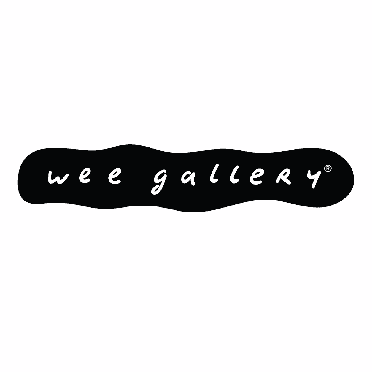 Wee Gallery black-and-white brand logo.