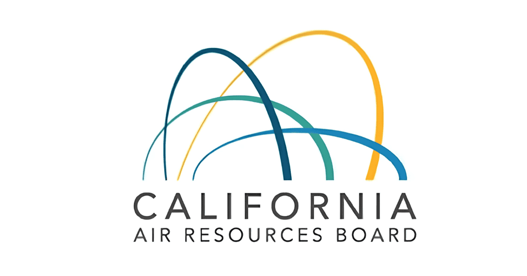 California Air Resources Board logo with multicolored arcs